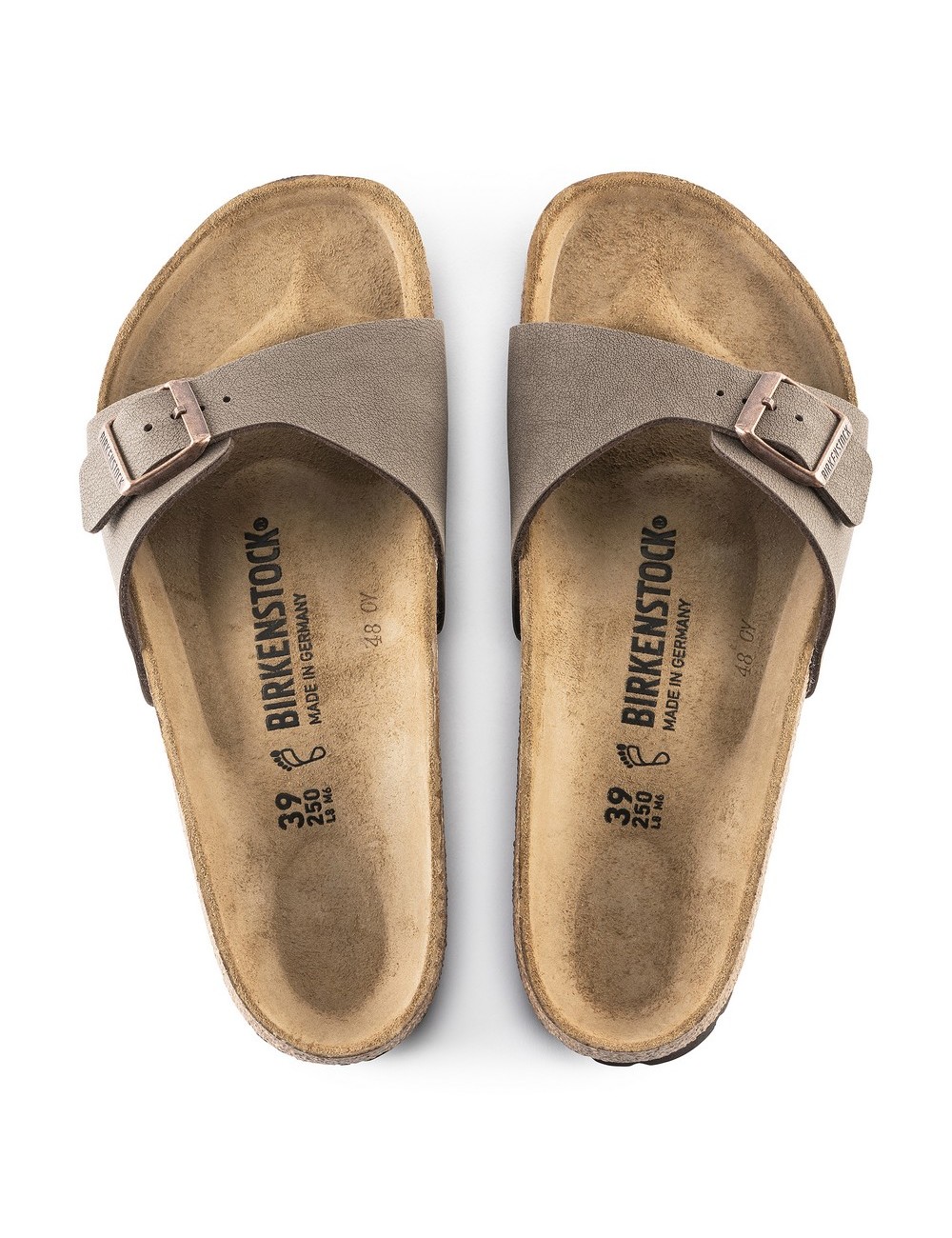 Birkestock Madrid Birko-flor Nubuck Mocha Uske sandale