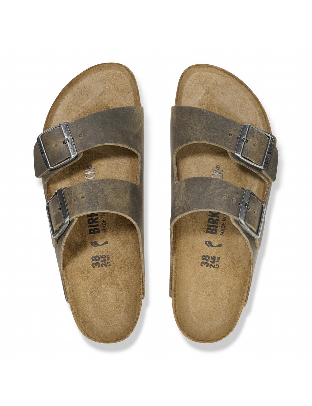 OBICNE SANDALE BIRKENSTOCK ARIZONA LEOI IZBLJELJENE KAKI boje