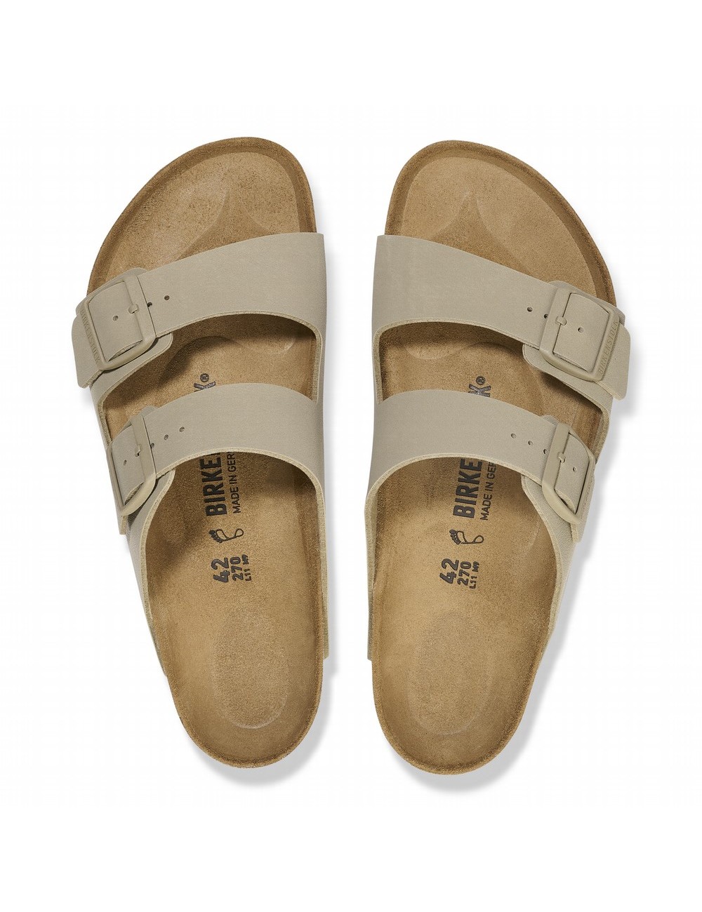 SANDALIAS BIRKENSTOCK ARIZONA BIRKO-FLOR REGULAR FADED KHAKI