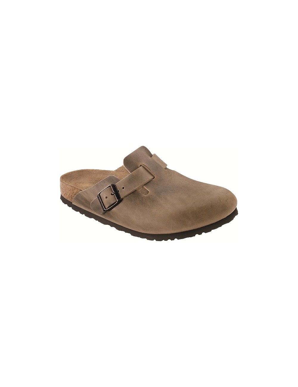 ZUECOS BIRKENSTOCK BOSTON OILED LEATHER TOBACCO BROWN NARROW