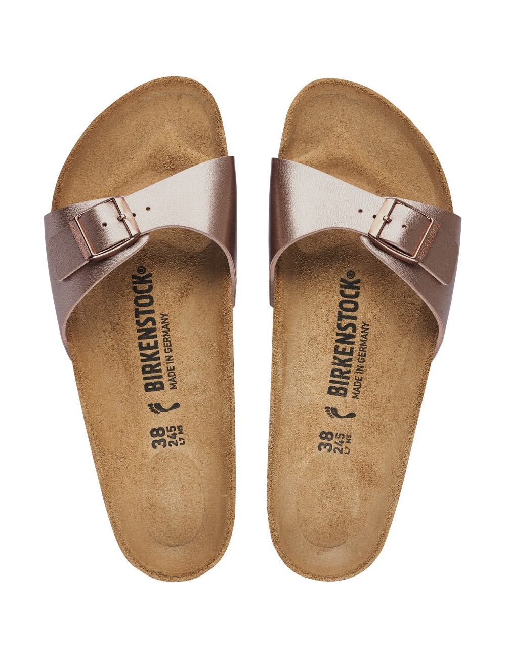 SANDALS BIRKENSTOCK MADRID BIRKO-FLOR COPPER NARROW