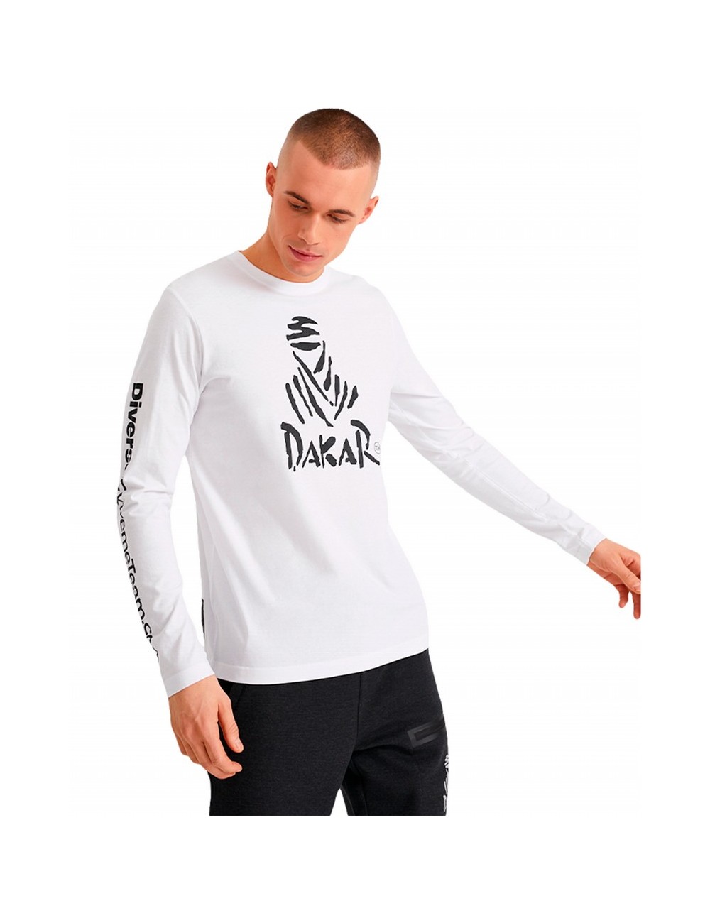 SUDADERA DAKAR DEXT LG BLANCO