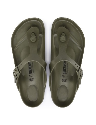 BIRKENSTOCK GIZEH ESSENTIALS EVA REGULAR KHAKI SANDALE