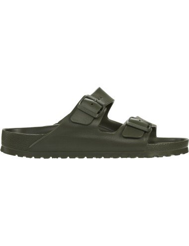 BIRKENSTOCK ARIZONA ESSENTIALS EVA NARROW KHAKI SANDALS