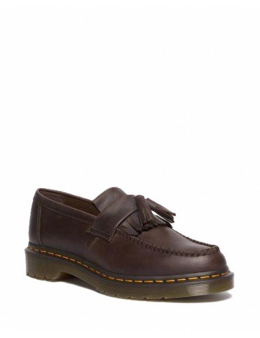 Adrian Crazy Horse Leather Tassel Loafers