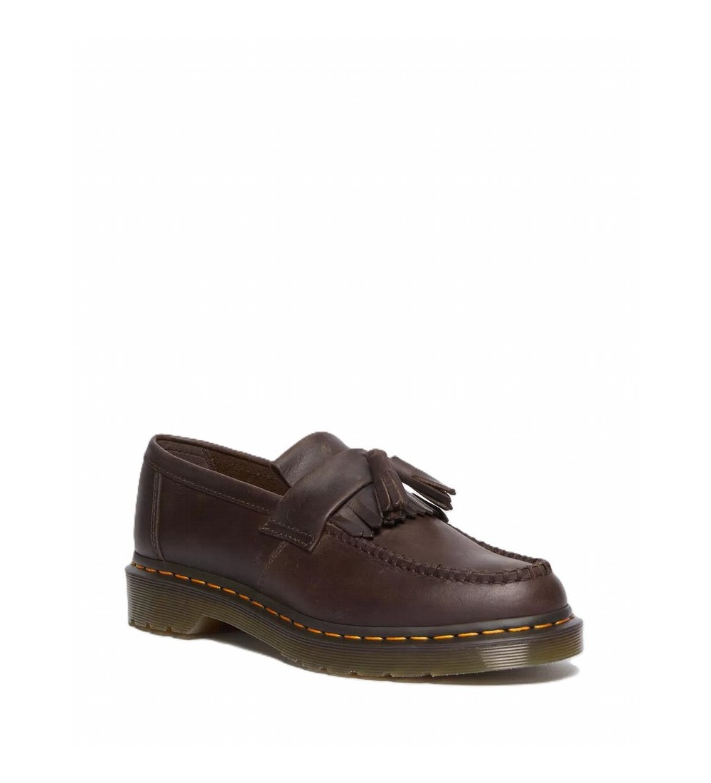 Adrian Crazy Horse Leather Tassel Loafers