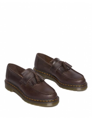 Adrian Crazy Horse Leather Tassel Loafers