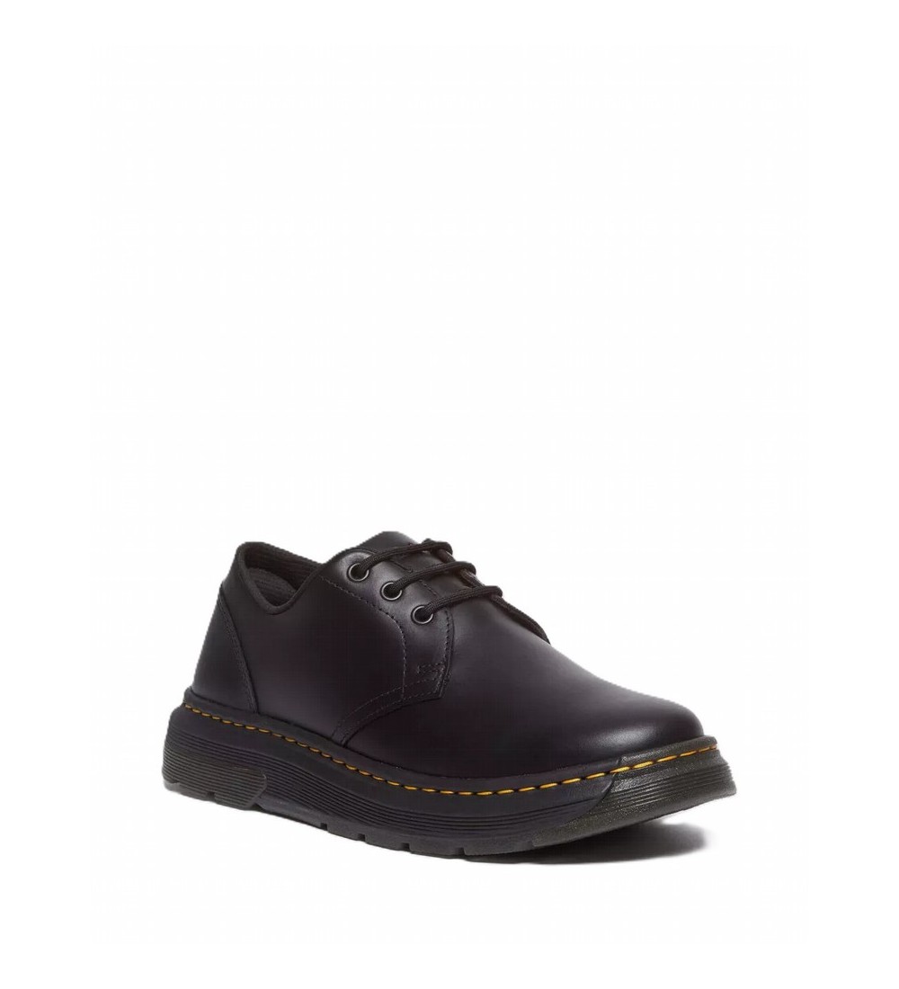 Crewson Lo Black Leather Shoes