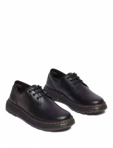 Crewson Lo Black Leather Shoes