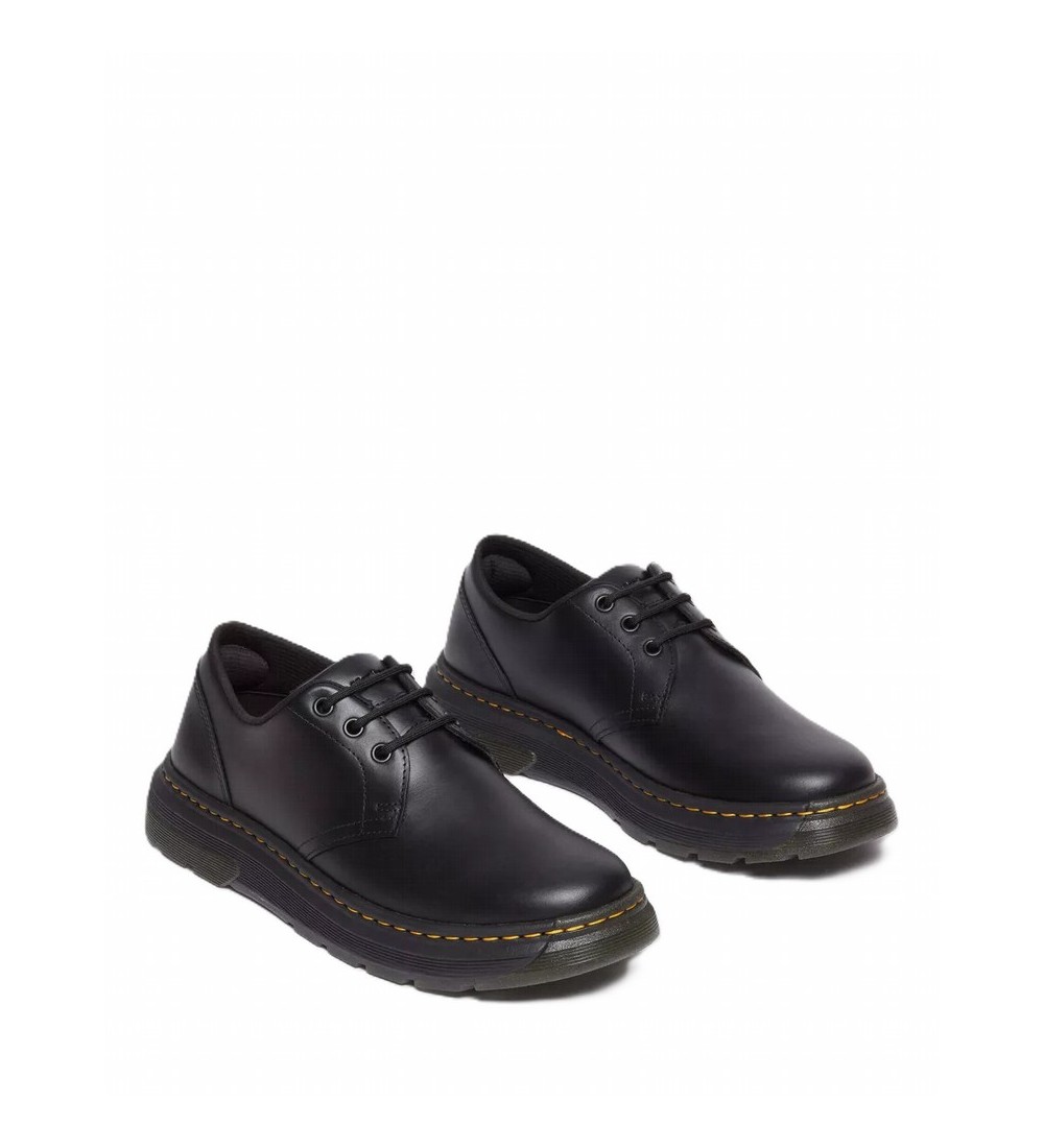 Crewson Lo Black Leather Shoes