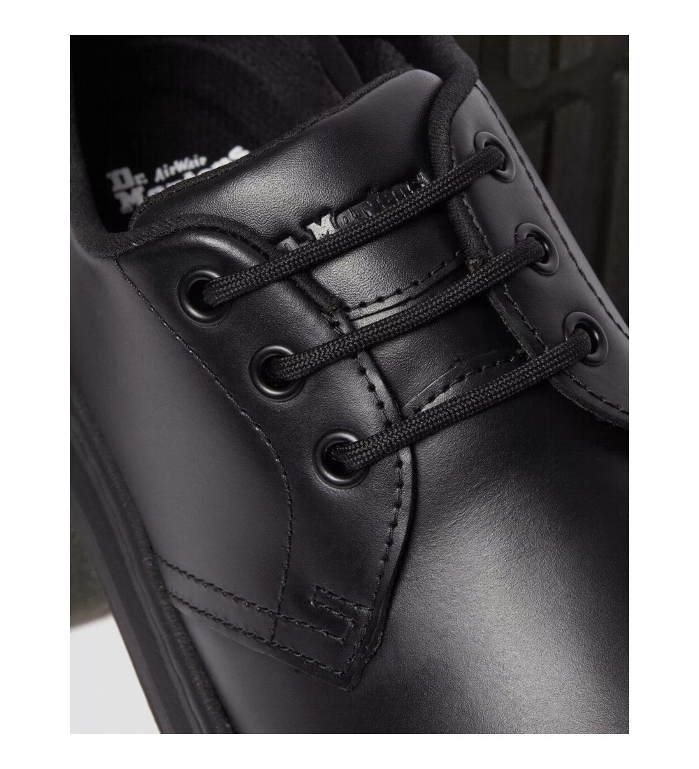 Crewson Lo Black Leather Shoes