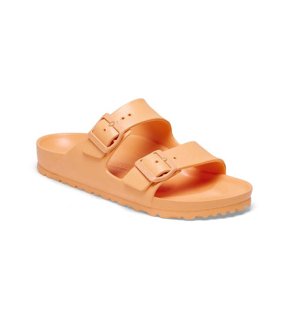 BIRKENSTOCK ARIZONA ESSENTIALS EVA NARROW PAPAYA SANDALS