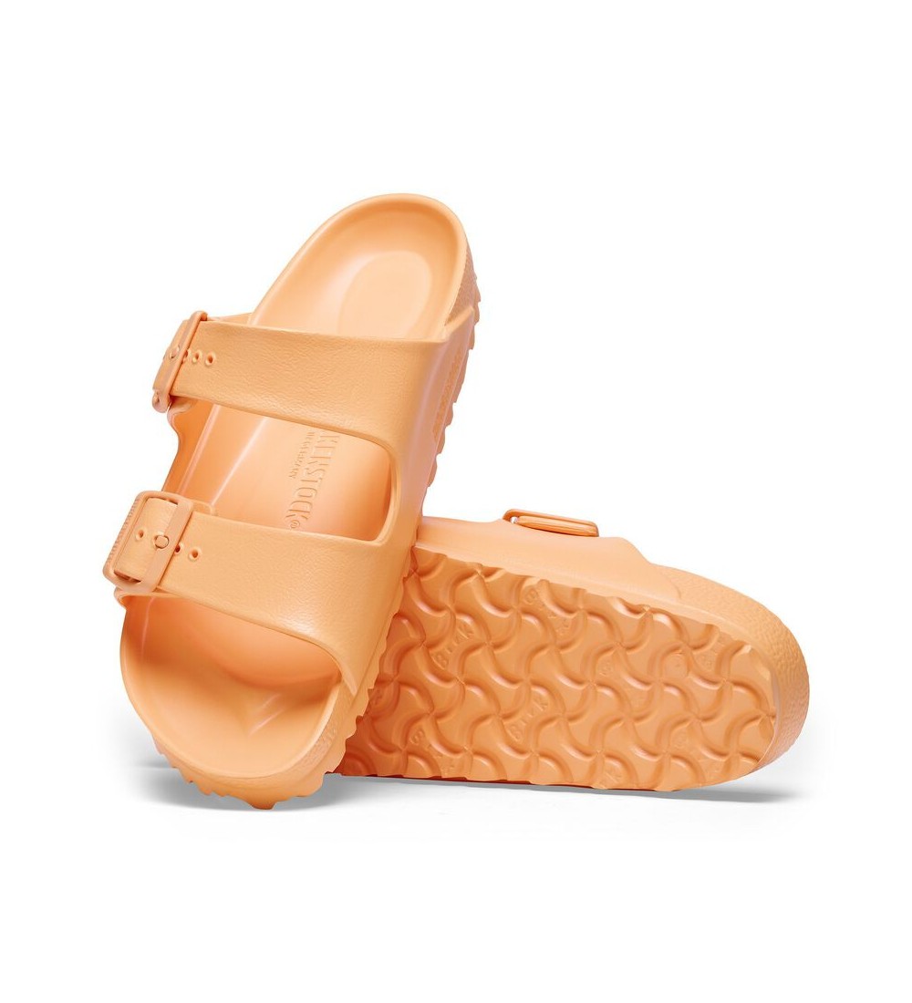 BIRKENSTOCK ARIZONA ESSENTIALS EVA NARROW PAPAYA SANDALS