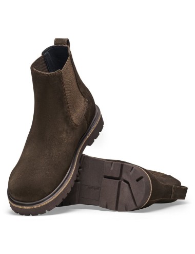 BIRKENSTOCK HIGHWOOD SLIP ON BARBA?I CIZME DE PIELE DE ANTERIOR OBLIGATA MOCHA