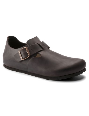 BIRKENSTOCK LONDON OILED LEATHER SHOE REGULAR HAVANA