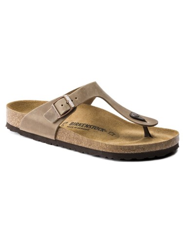 SANDALIAS BIRKENSTOCK GIZEH OILED LEATHER REGULAR TOBACCO BROWN