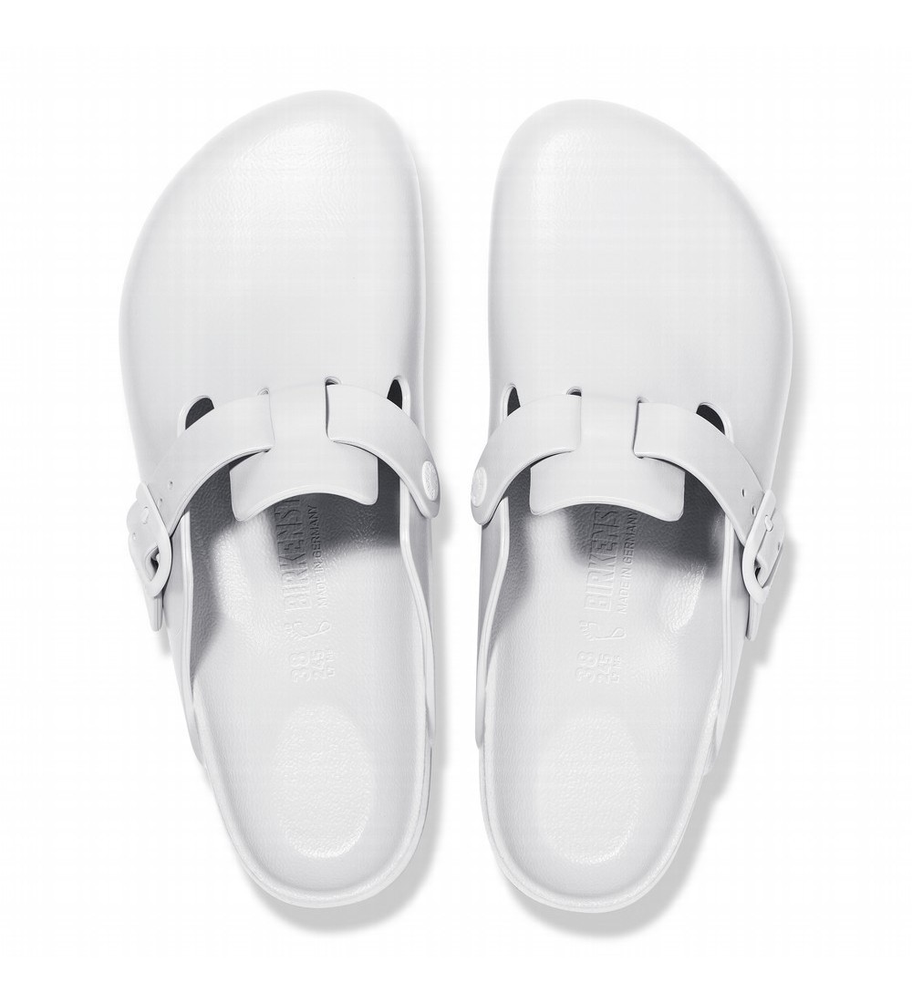 BIRKENSTOCK BOSTON ESSENTIALS EVA NARROW WHITE CLOG