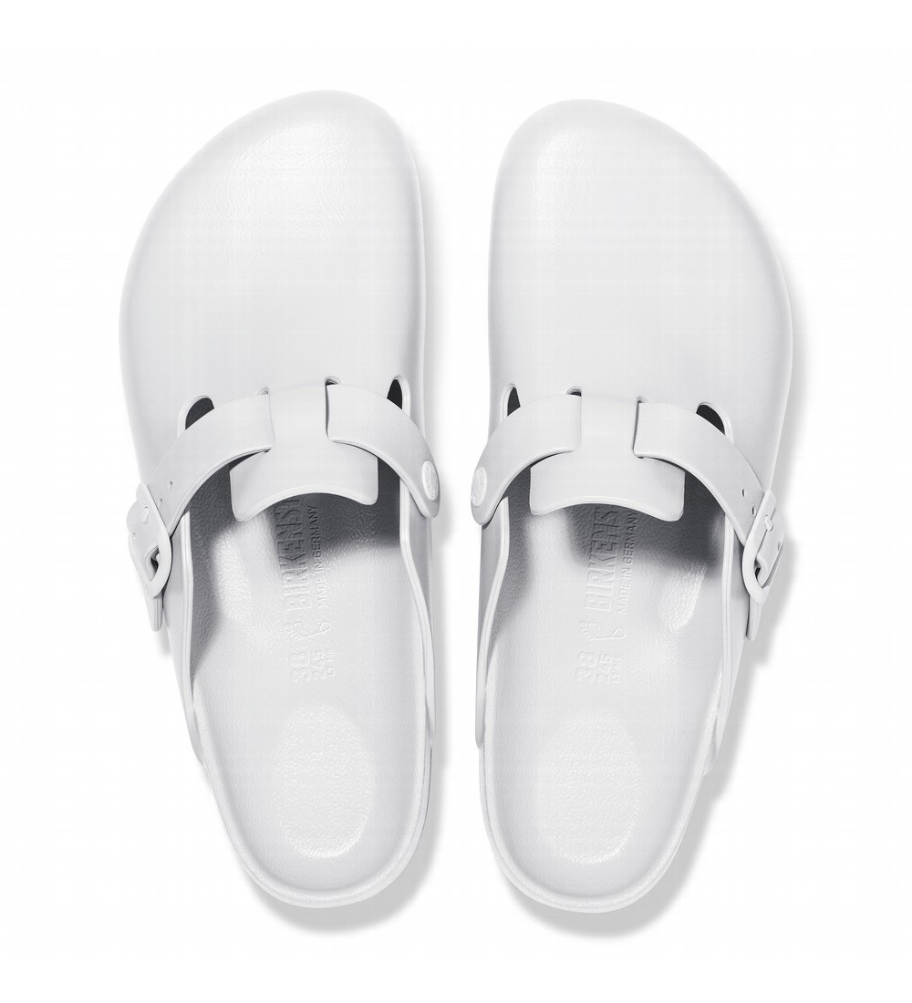 ZUECO BIRKENSTOCK BOSTON ESSENTIALS EVA NARROW WHITE