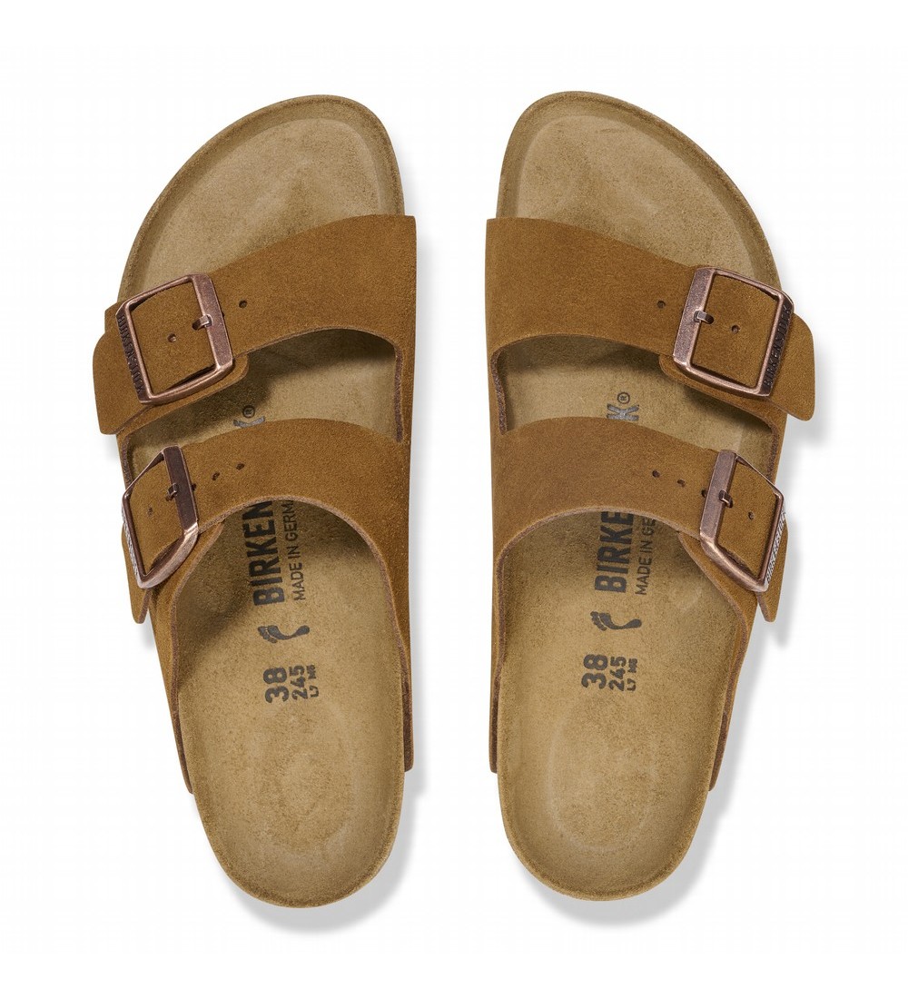 SANDALIAS BIRKENSTOCK ARIZONA SUEDE LEATHER REGULAR MINK