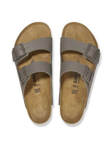 SANDALIAS BIRKENSTOCK ARIZONA MIXED LEATHER REGULAR CONCRETE GRAY