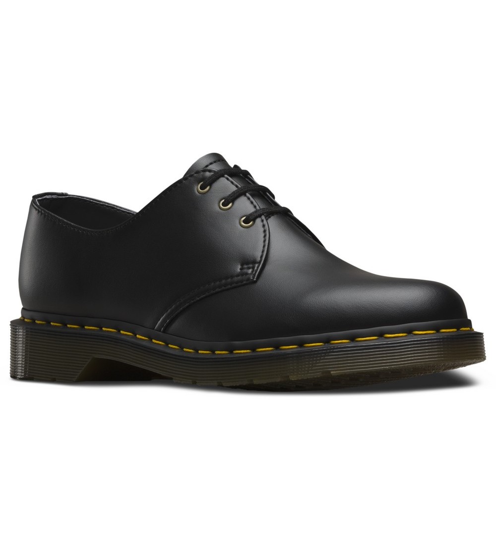 DR. MARTENS VEGAN 1461 BLACK FELIX RUB OFF SHOES