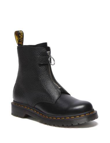 Dr Boots. Martens 1460 Pascal Frnt Zip Black Wanama ?i NAPPA BLACK MISTER