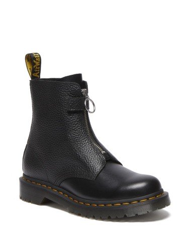 DR Boots. MARTENS 1460 PASCAL FRNT ZIP Black Wanama és fekete orölt Nappa