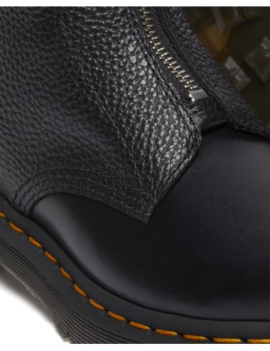 BOTAS DR. MARTENS 1460 PASCAL FRNT ZIP BLACK WANAMA & BLACK MILLED NAPPA