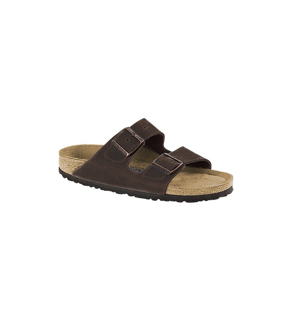 SANDALIAS BIRKENSTOCK ARIZONA SOFT FOOTBED OILED LEATHER REGULAR HABANA