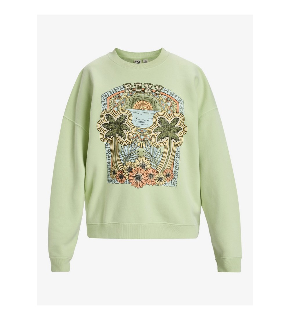 ROXY LINEUP OVERSIZED CREW A BUTTERFLY SWEATSHIRT