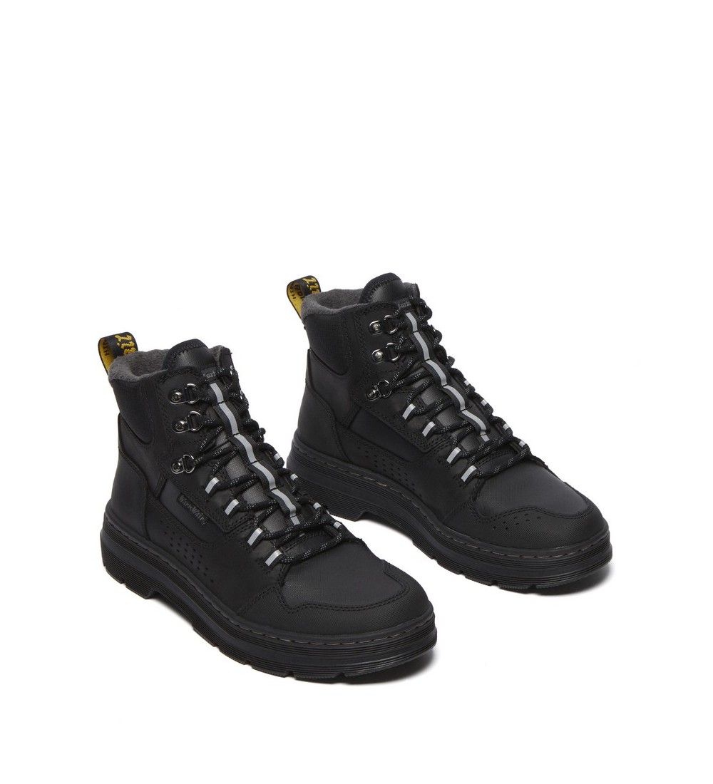 BOTAS DR. MARTENS RILLA WX BLACK COATED RIP STOP NYLON & BLACK POLY RIP STOP OT9286 & BLACK REPUBLIC WP & BLACK AJAX (E97)