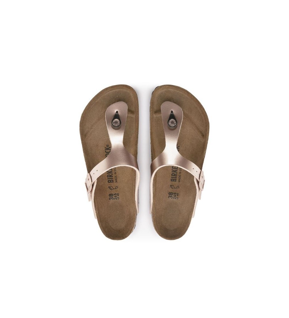 SANDALE BIRKENSTOCK GIZEN BIRKO-FLOR COPPER INguste