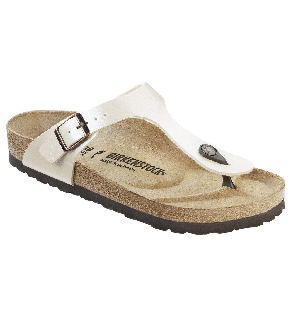 BIRKENSTOCK GIZEH BF GRACIOZNE BISERNO BIJELE OBICNE SANDALE
