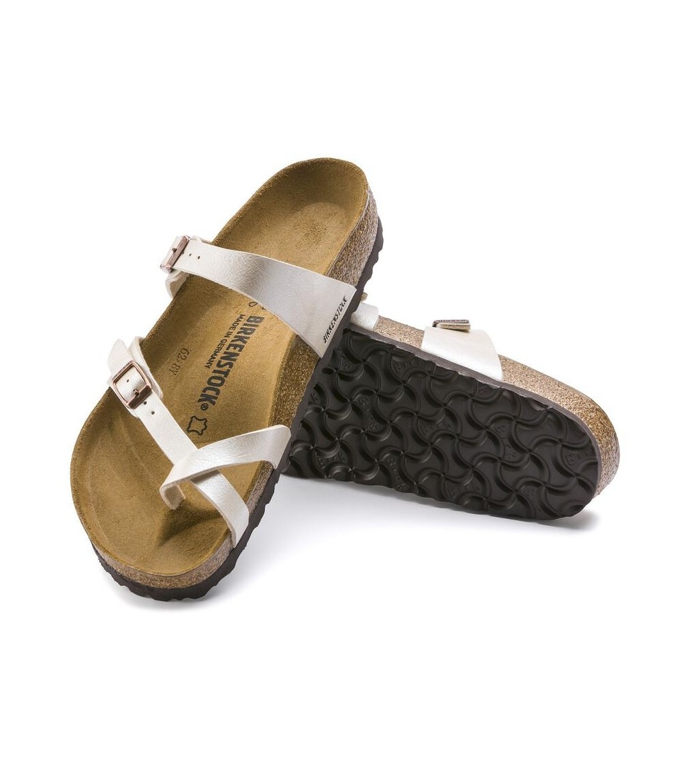 BIRKENSTOCK MAYARI BF GRACEFUL PEARL WHITE REGULAR SANDALS