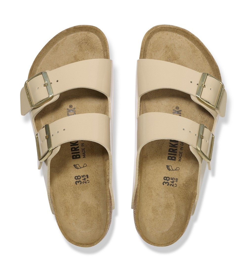 BIRKENSTOCK ARIZONA BF PATENT SAND REGULAR SANDALS