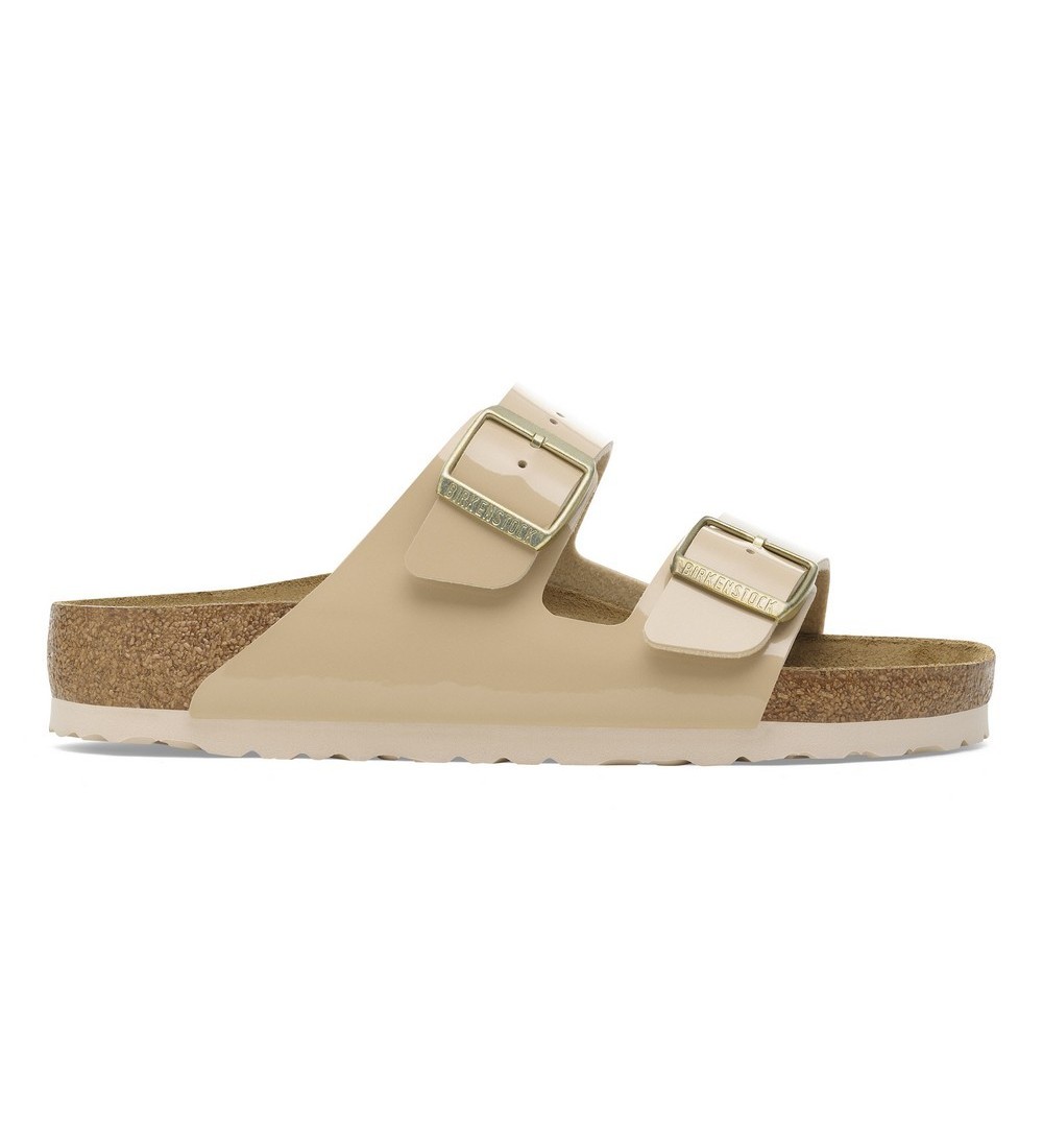 BIRKENSTOCK ARIZONA BF PATENT SAND REGULAR SANDALS