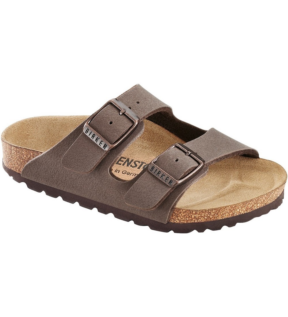 BIRKENSTOCK ARIZONA OTROKI SANDALI BIRKO-FLOR BIRKIBUC MOCHA REGULAR