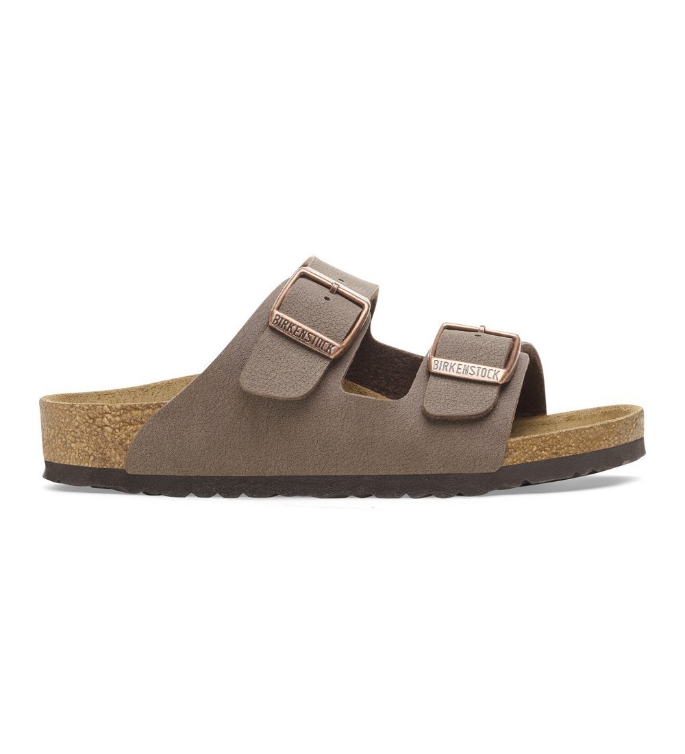 BIRKENSTOCK ARIZONA KIDS BIRKO-FLOR BIRKIBUC MOCHA REGULAR SANDALE