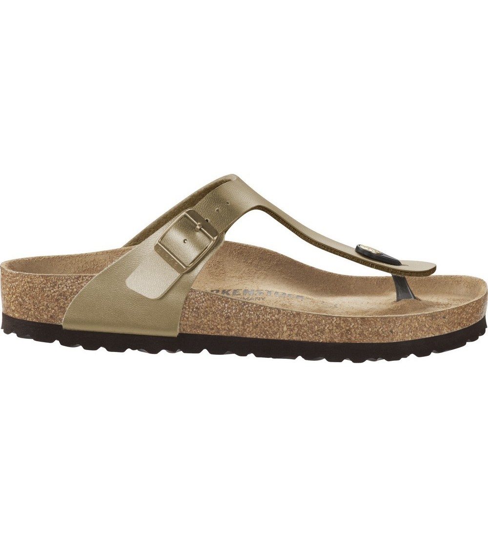 BIRKENSTOCK GIZEH BF GOLD REGULAR SANDALS