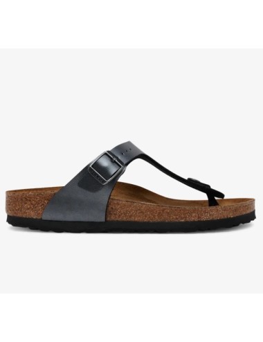           BIRKENSTOCK GIZEH BF METALLIC BLACK NARROW SANDALS
        