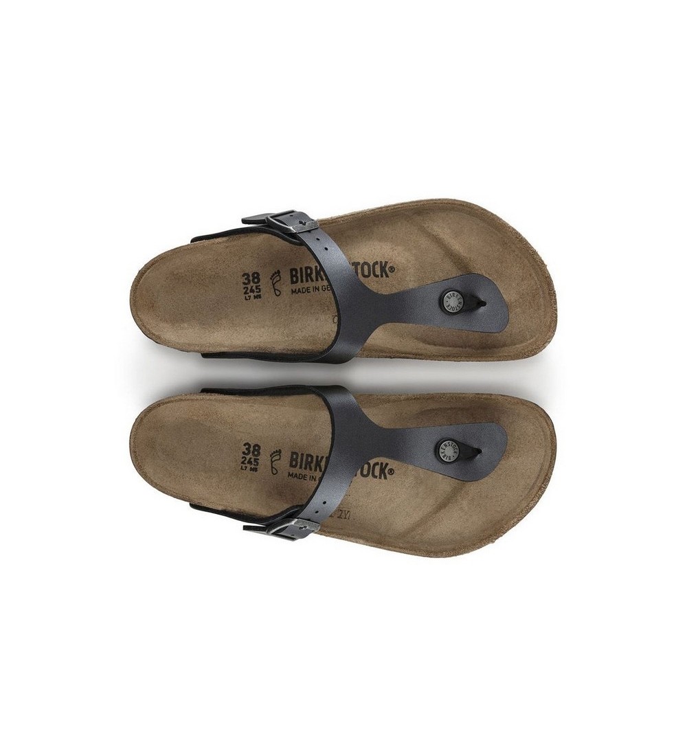 BIRKENSTOCK GIZEH BF METAL FEKETE REGULÁR SZANDÁL
