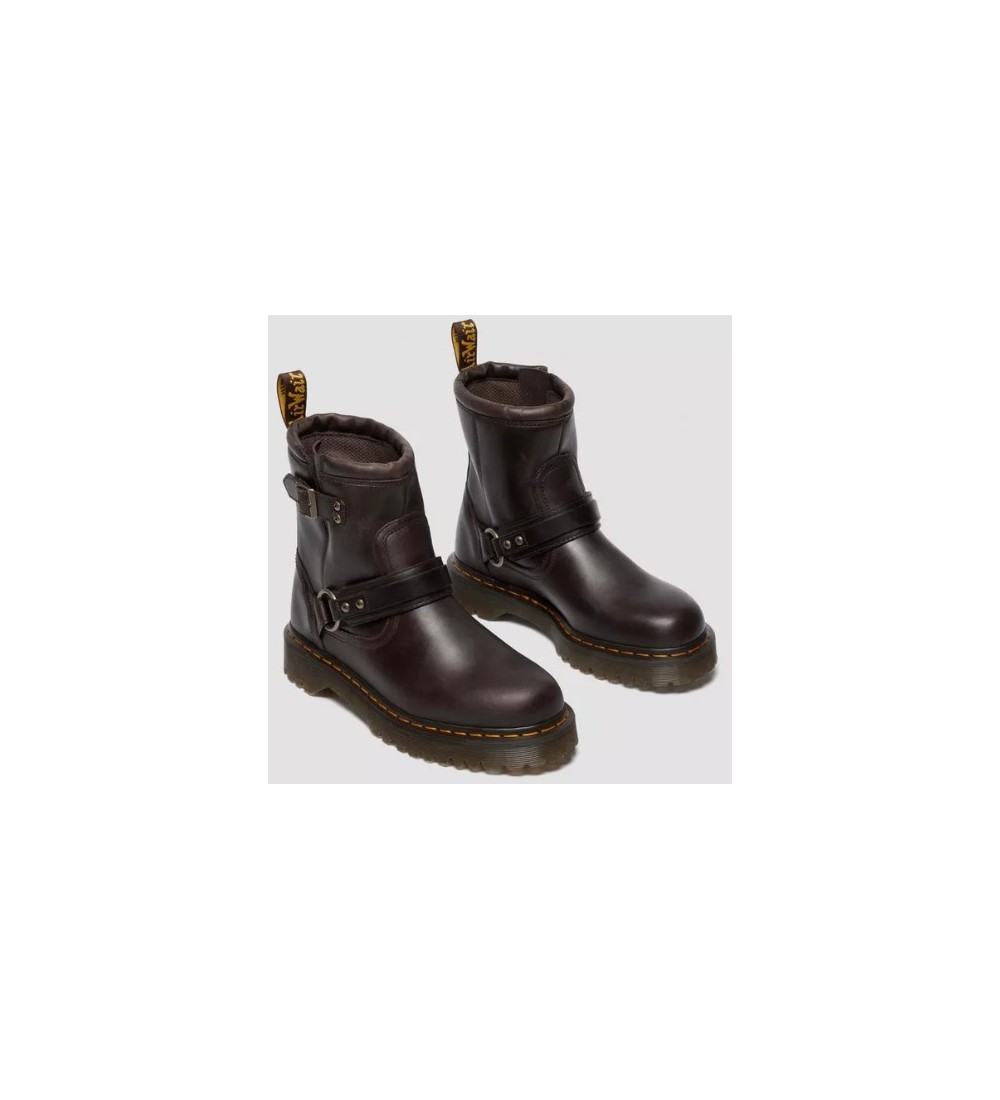 BOTAS DR. MARTENS ANISTONE HRNS DARK BROWN CRAZY HORSE