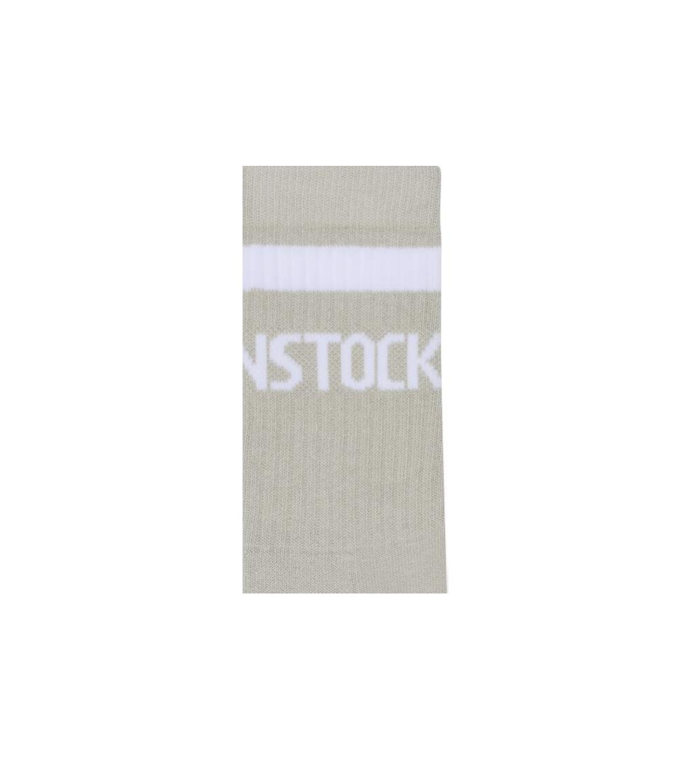 BIRKENSTOCK PAMUCNE TENISKE CARAPE PAMUK-POLIAMID-ELASTAN KAMEN KOVANIC / BIJELE UZE