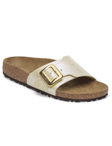 BIRKENSTOCK CATALINA CUSHION BUCKLE BIRKO-FLOR SANDALS GRACEFUL PEARL WHITE REGULAR