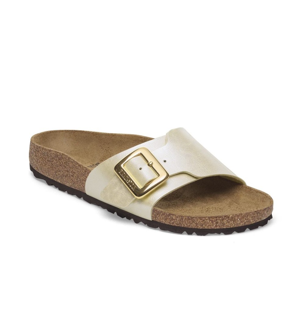 BIRKENSTOCK SANDALE CATALINA CUSHION BUCKLE BIRKO-FLOR ELEGANTEN BISERNO BELA REGULAR