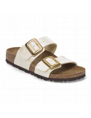 BIRKENSTOCK SYDNEY CUSHION BUCKLE BIRKO-FLOR SZANDÁL ELEGÁNS GYÖNGY FEHÉR NORMÁL