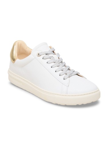 BIRKENSTOCK SNEAKERS BEND LOW NATURAL LEATHER WHITE/METALLIC ROSE REGULAR