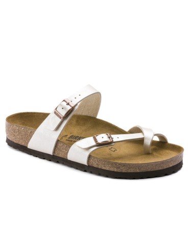 BIRKENSTOCK MAYARI BIRKO-FLOR SANDALS WHITE REGULAR
