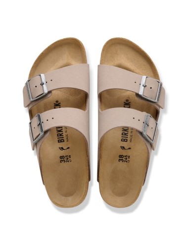 SANDALIA BIRKENSTOCK ARIZONA BIRKIBUC UNISEX GRAY TAUPE REGULAR
