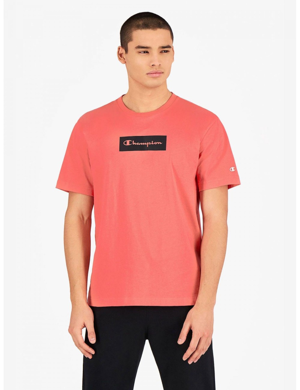 CAMISETA HOMBRE CHAMPION ROSA